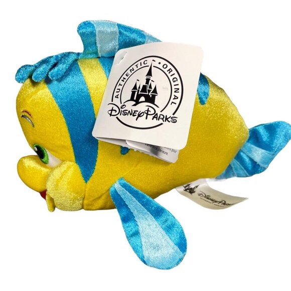 Disney Parks The Little Mermaid Flounder Plush - Picture 4 of 9